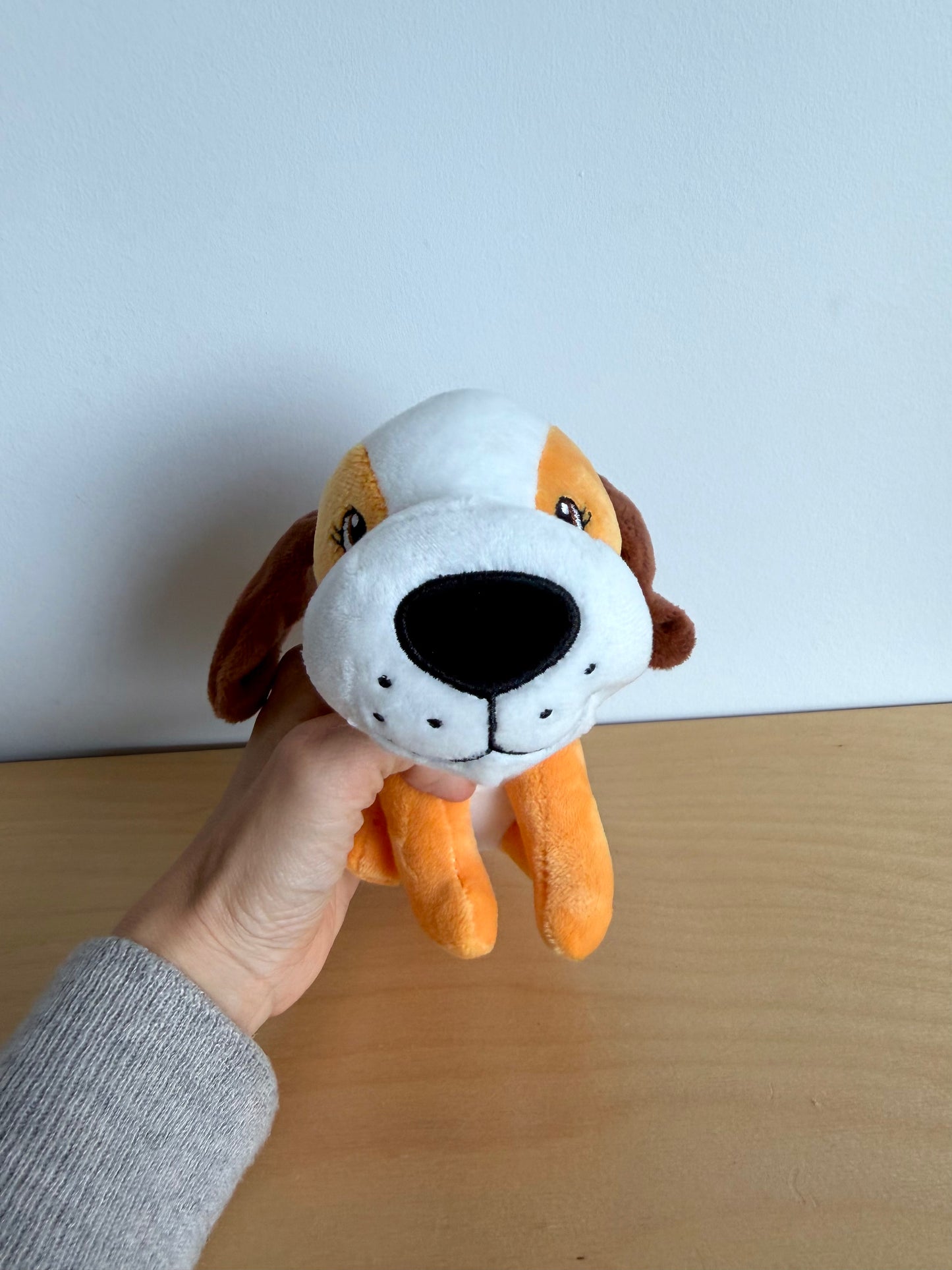 Golden Dog with Brown Ears Stuffy Toy