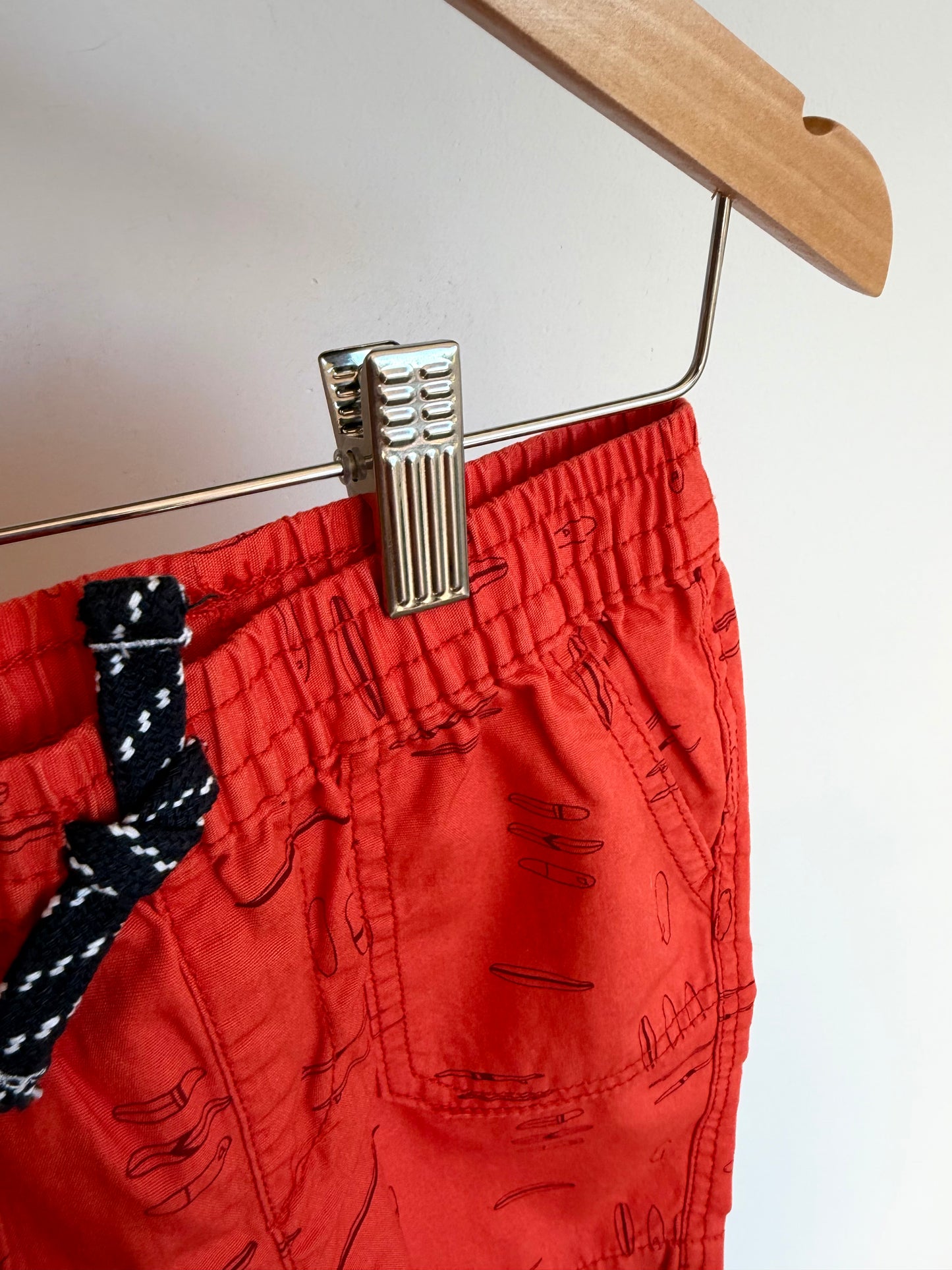 Orange Surfboard Shorts / 18-24m