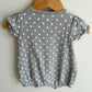 Polka Dot Giraffe Bubble Romper / 3-6m