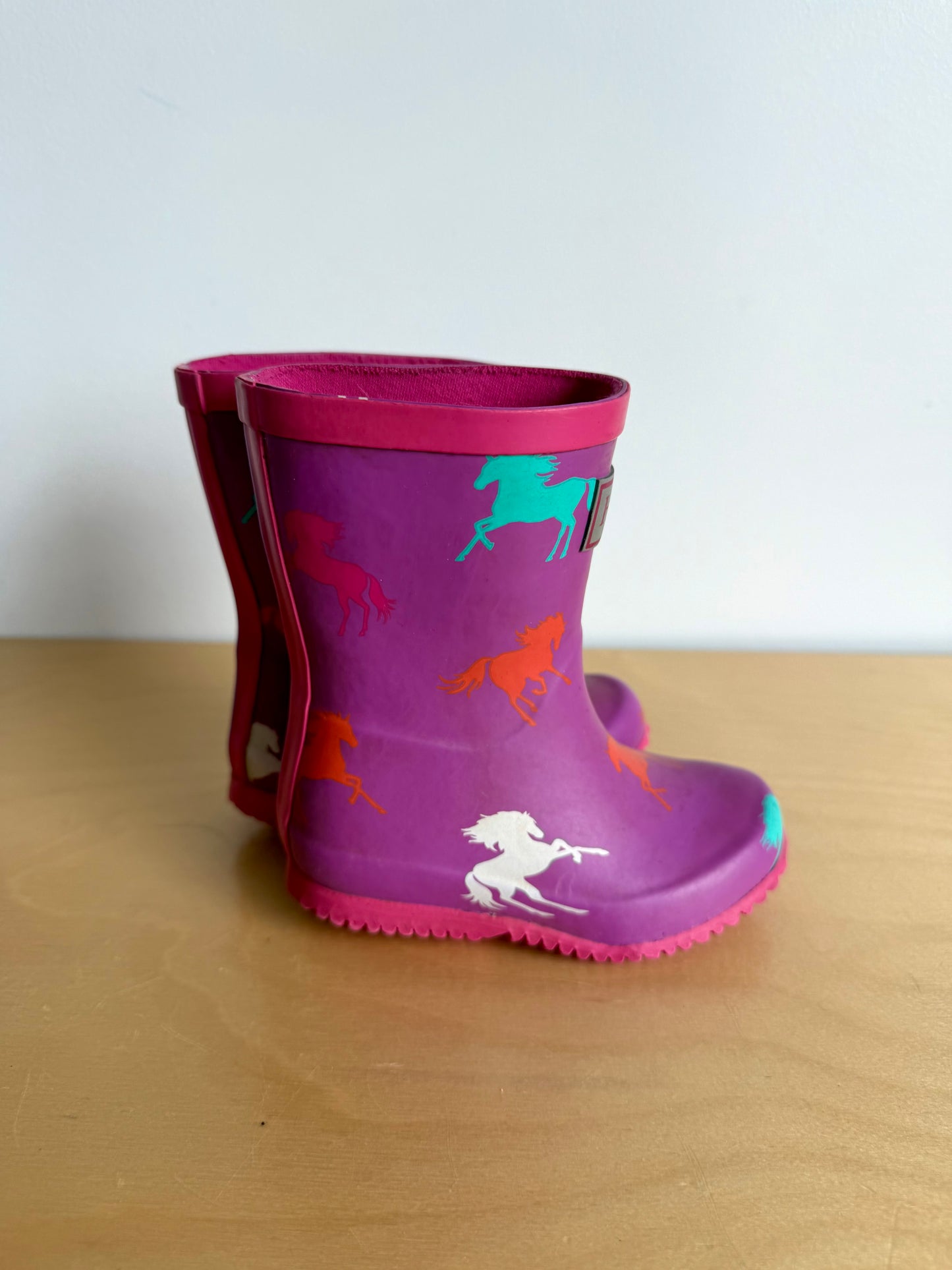 Hatley Purple Horse Rain Boots / Size 5 Toddler