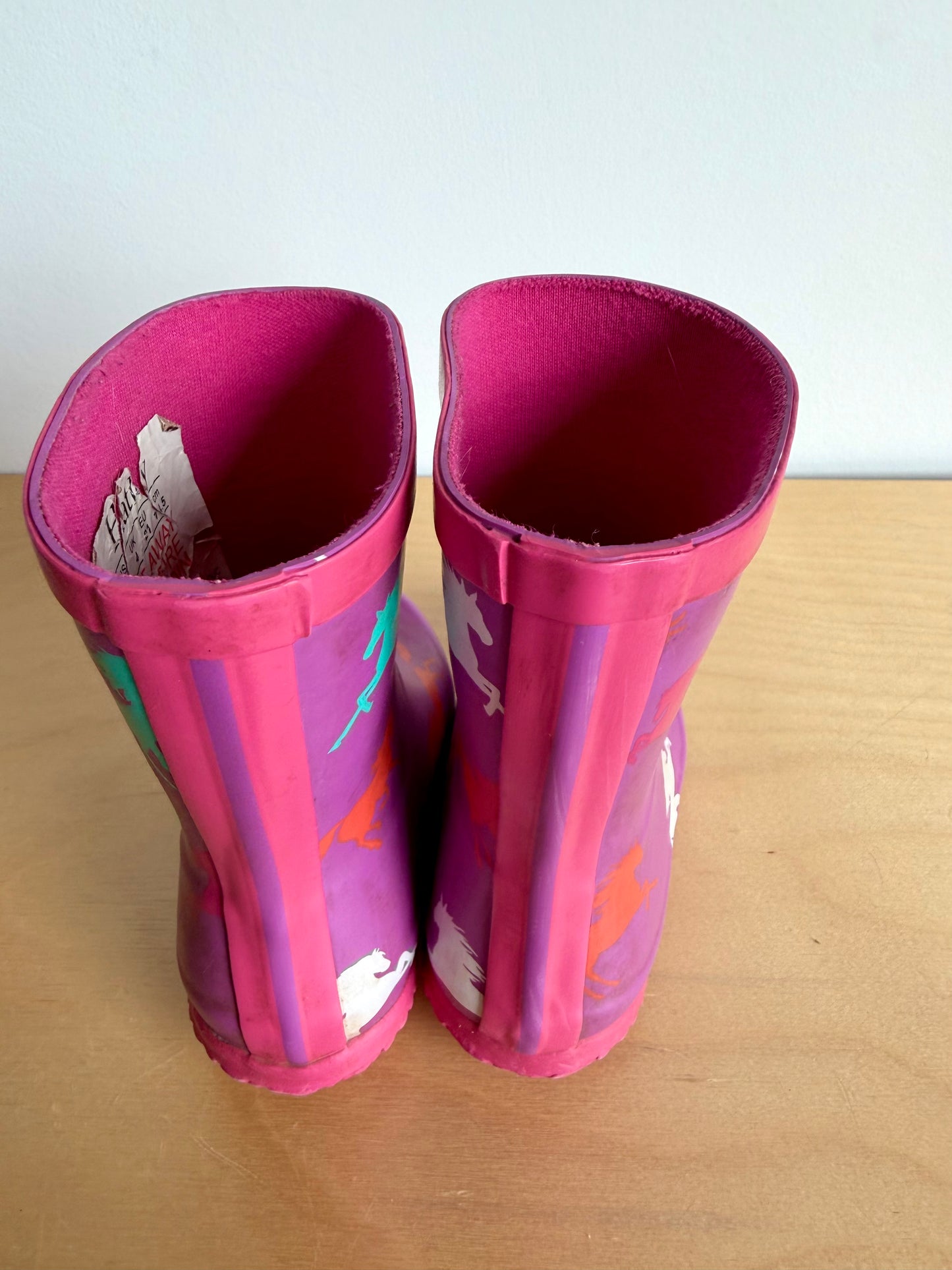 Hatley Purple Horse Rain Boots / Size 5 Toddler