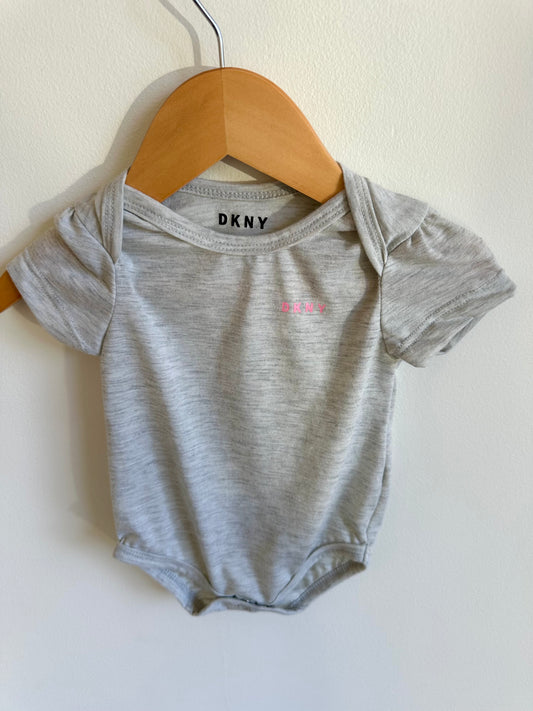 DKNY Grey Bodysuit / 3-6m