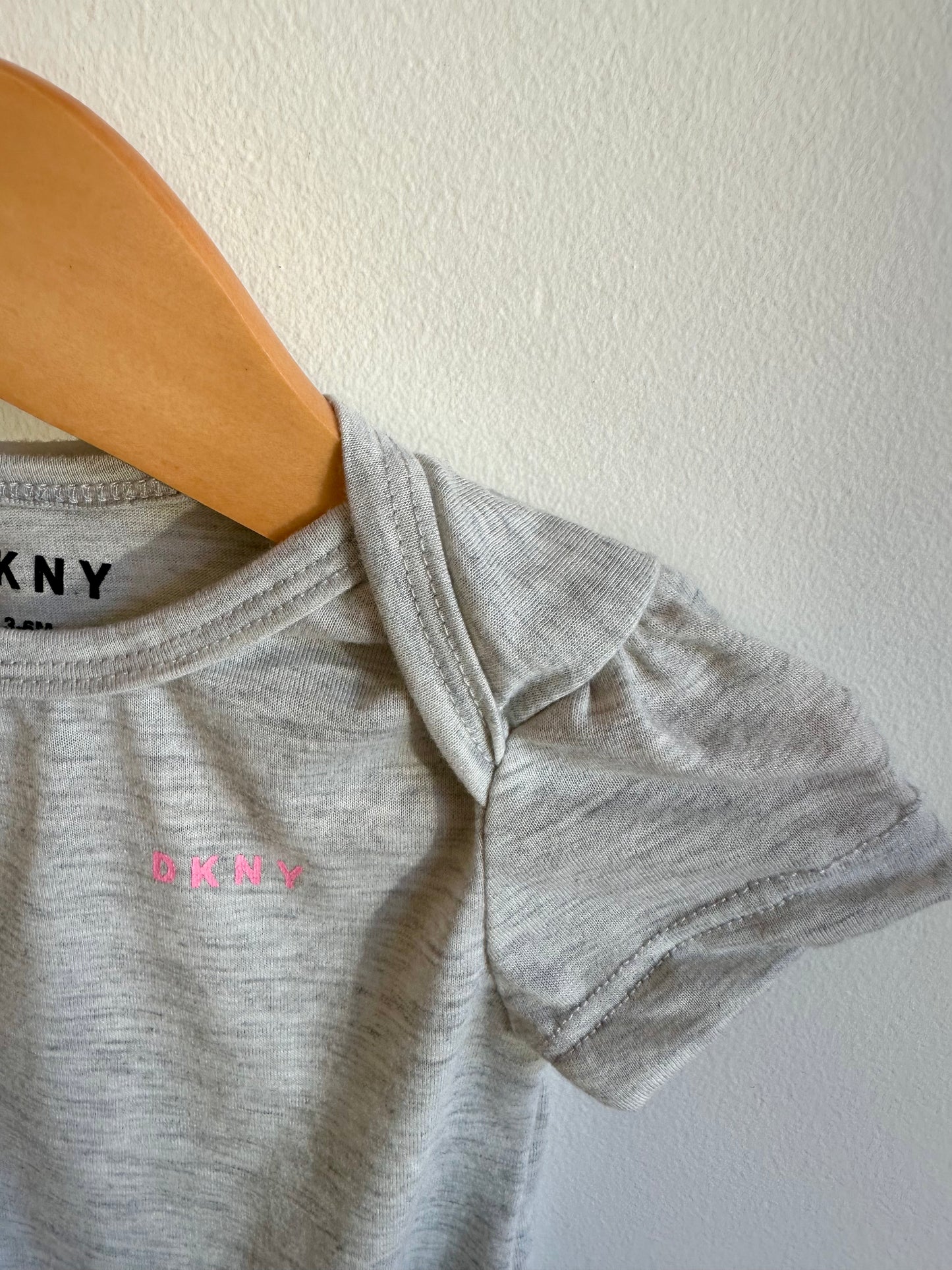 DKNY Grey Bodysuit / 3-6m