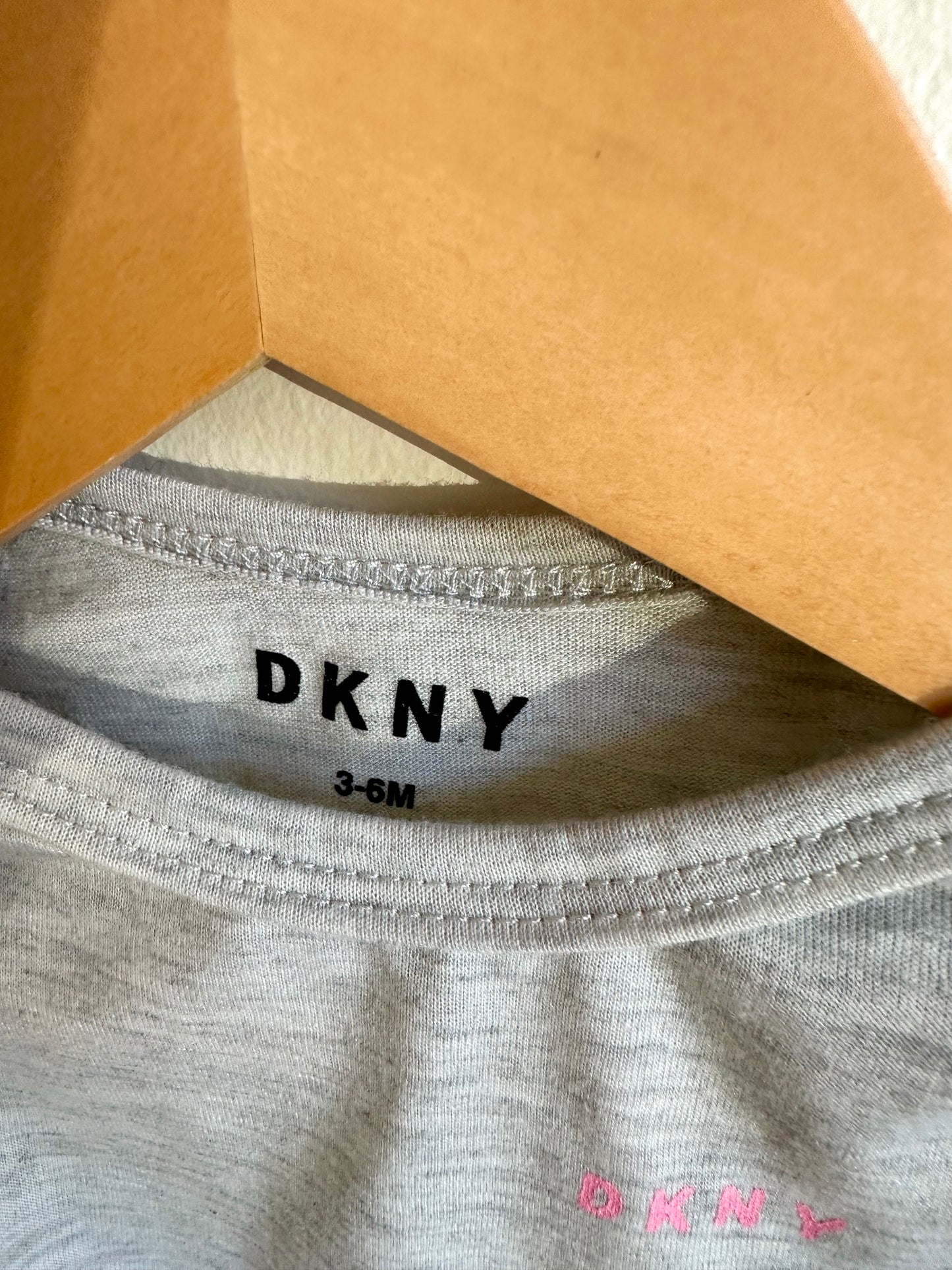 DKNY Grey Bodysuit / 3-6m