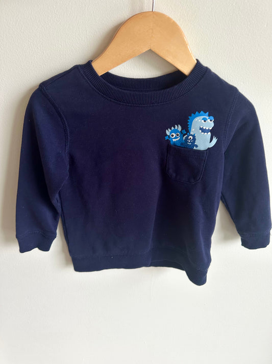 Monster Pocket Crewneck / 18-24m