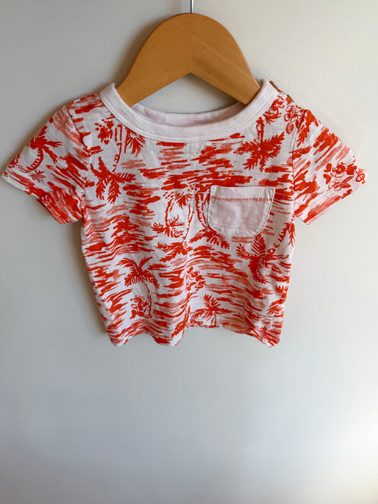 Red Palm Tree T-shirt / 18-24m