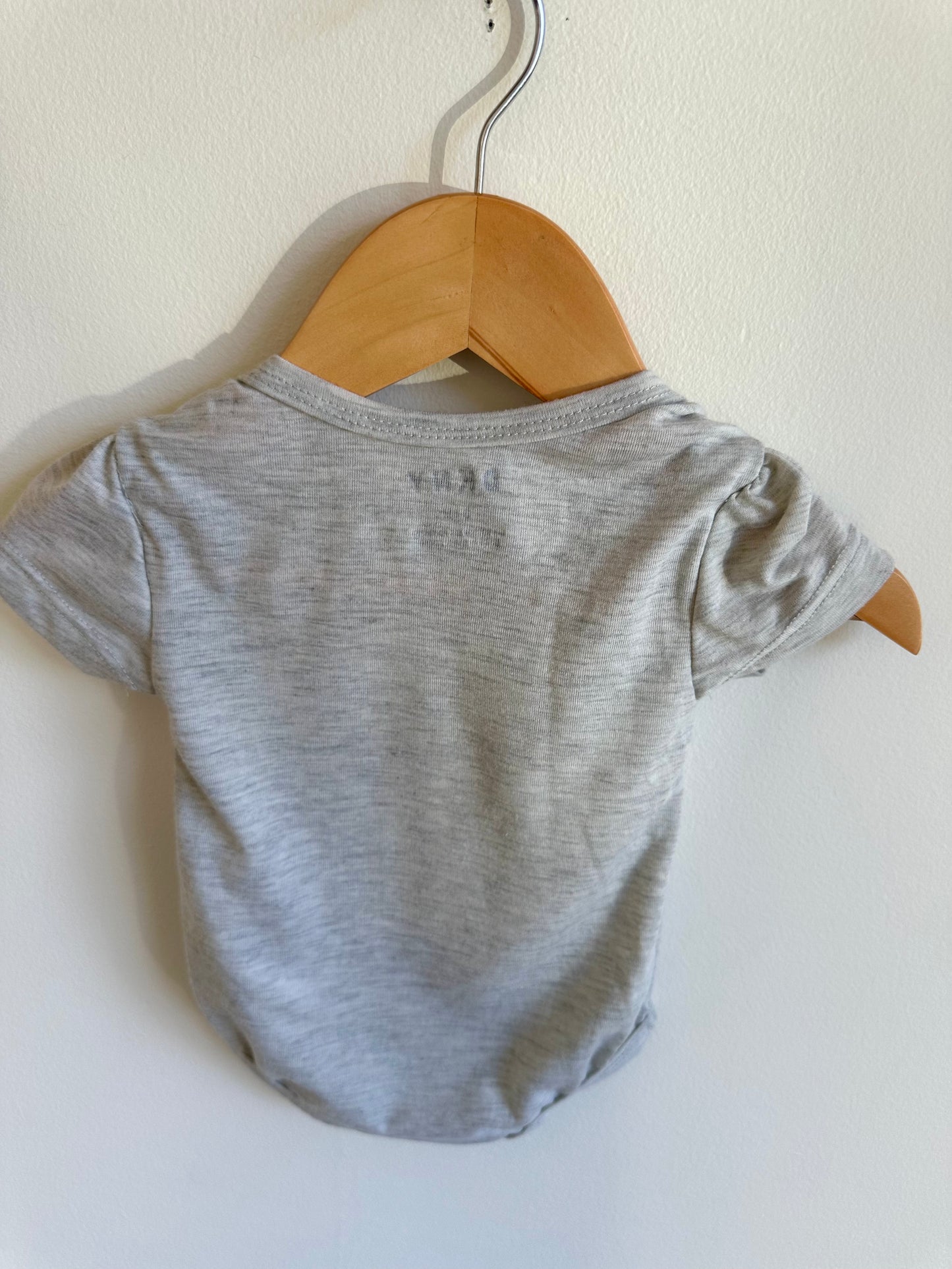 DKNY Grey Bodysuit / 3-6m