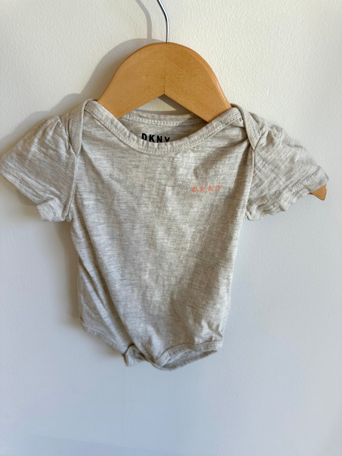 Grey DKNY Bodysuit / 3-6m