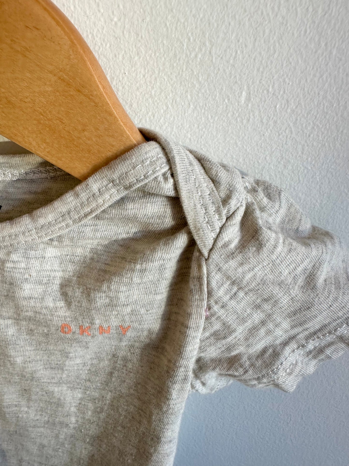 Grey DKNY Bodysuit / 3-6m