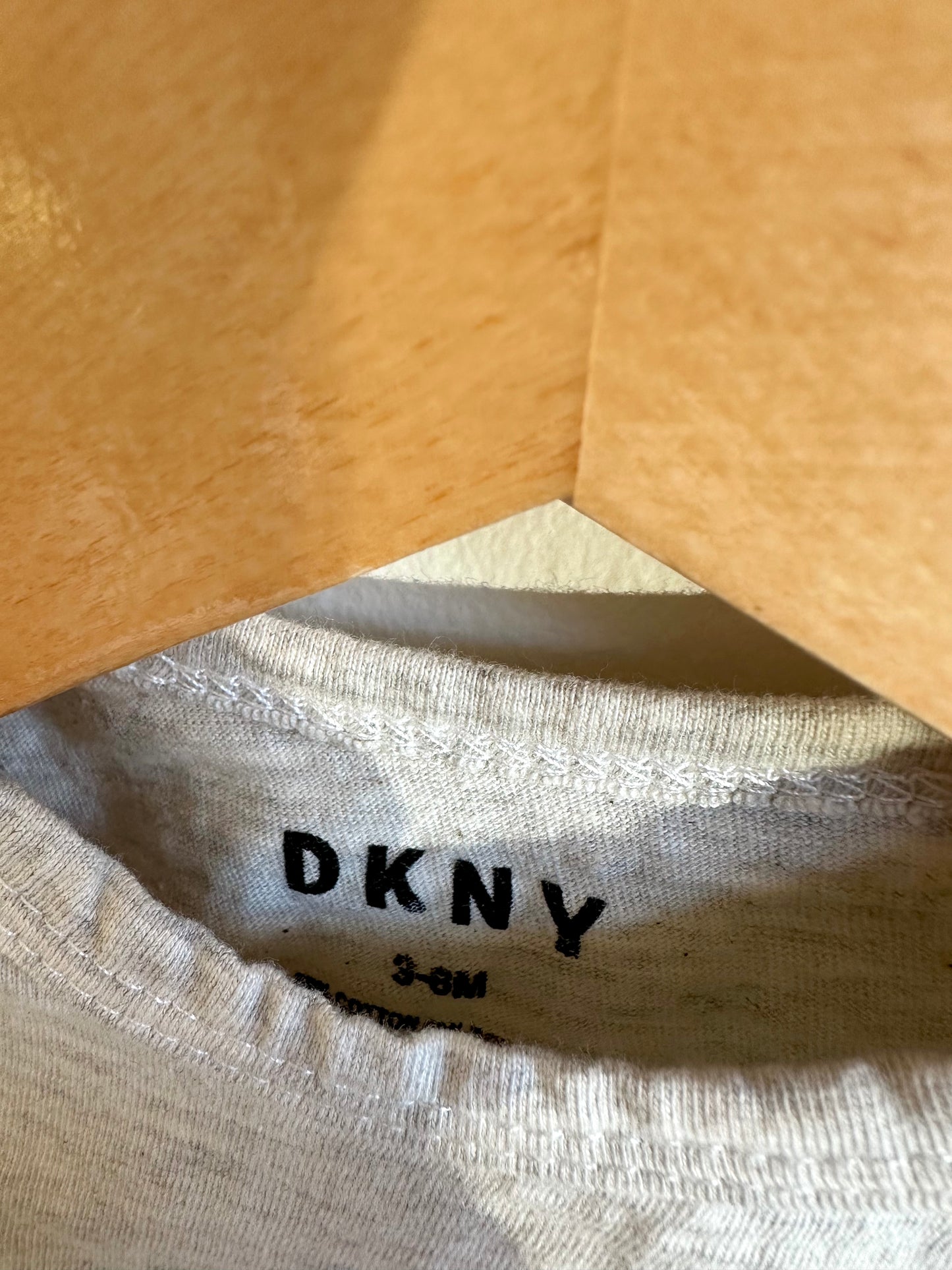 Grey DKNY Bodysuit / 3-6m