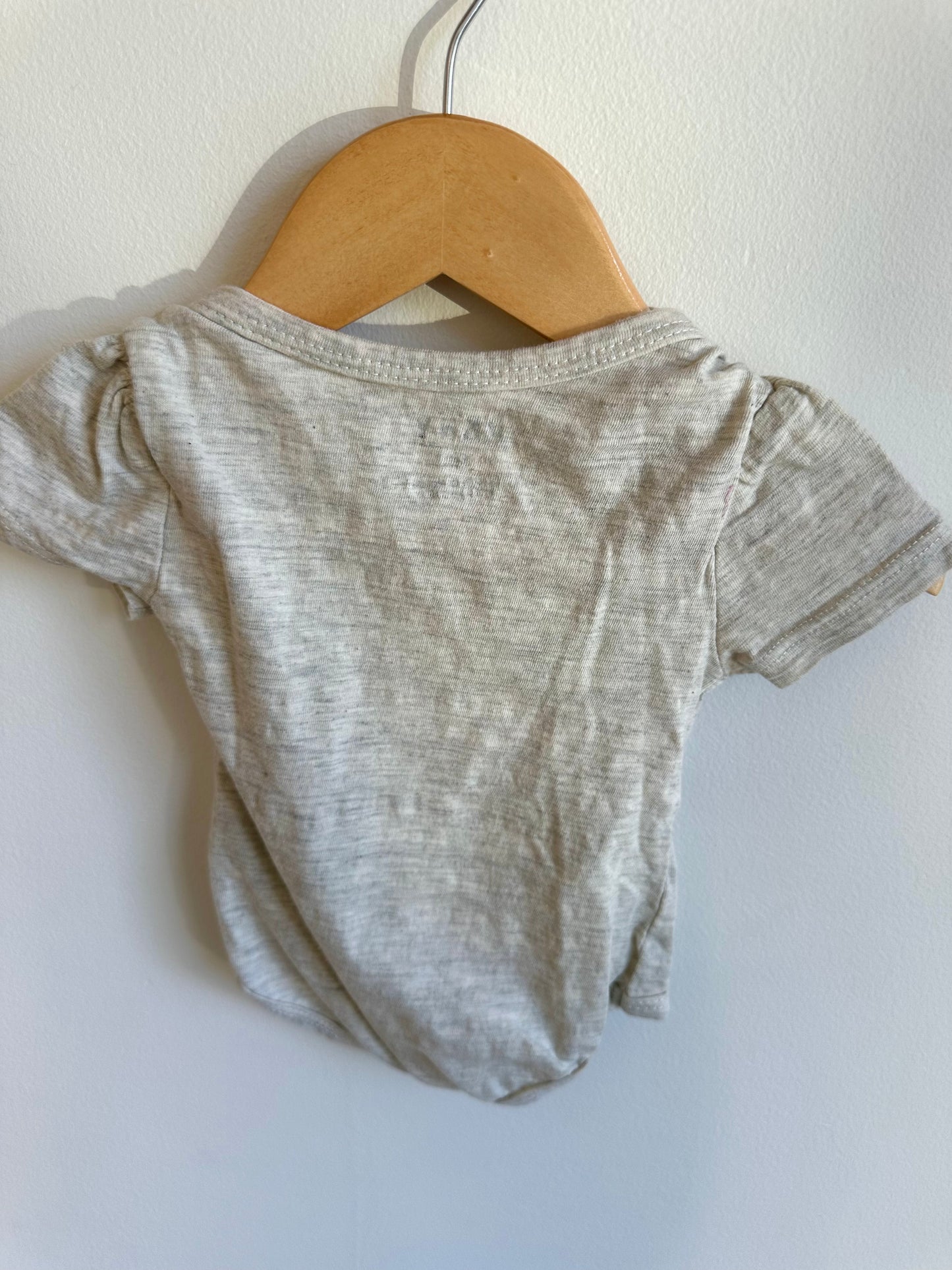 Grey DKNY Bodysuit / 3-6m