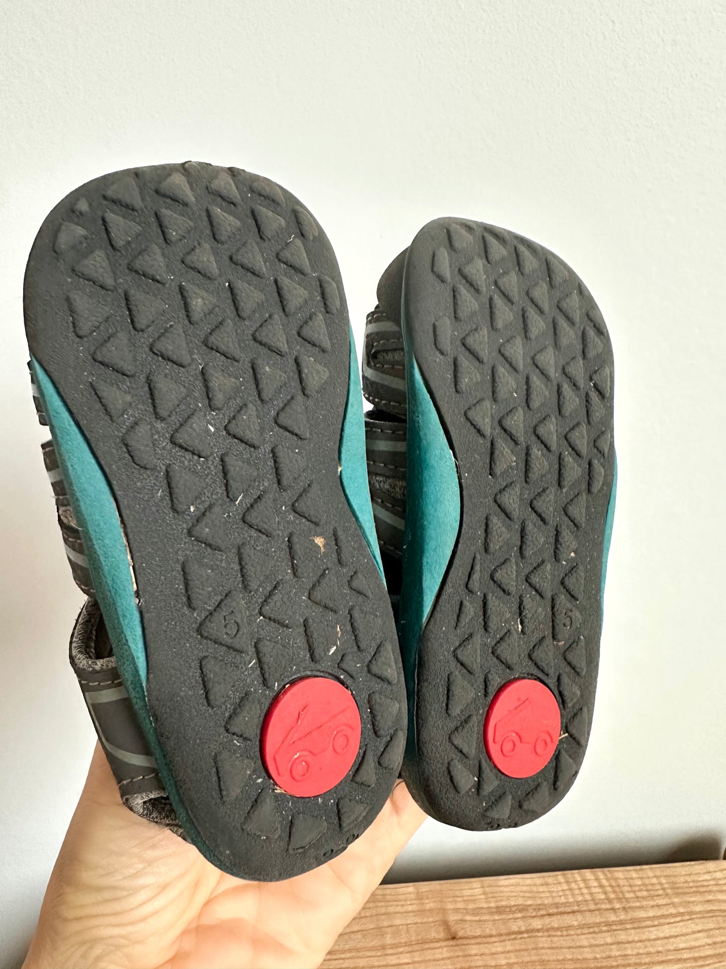 Grey and Blue Sandals / Size 5 Toddler