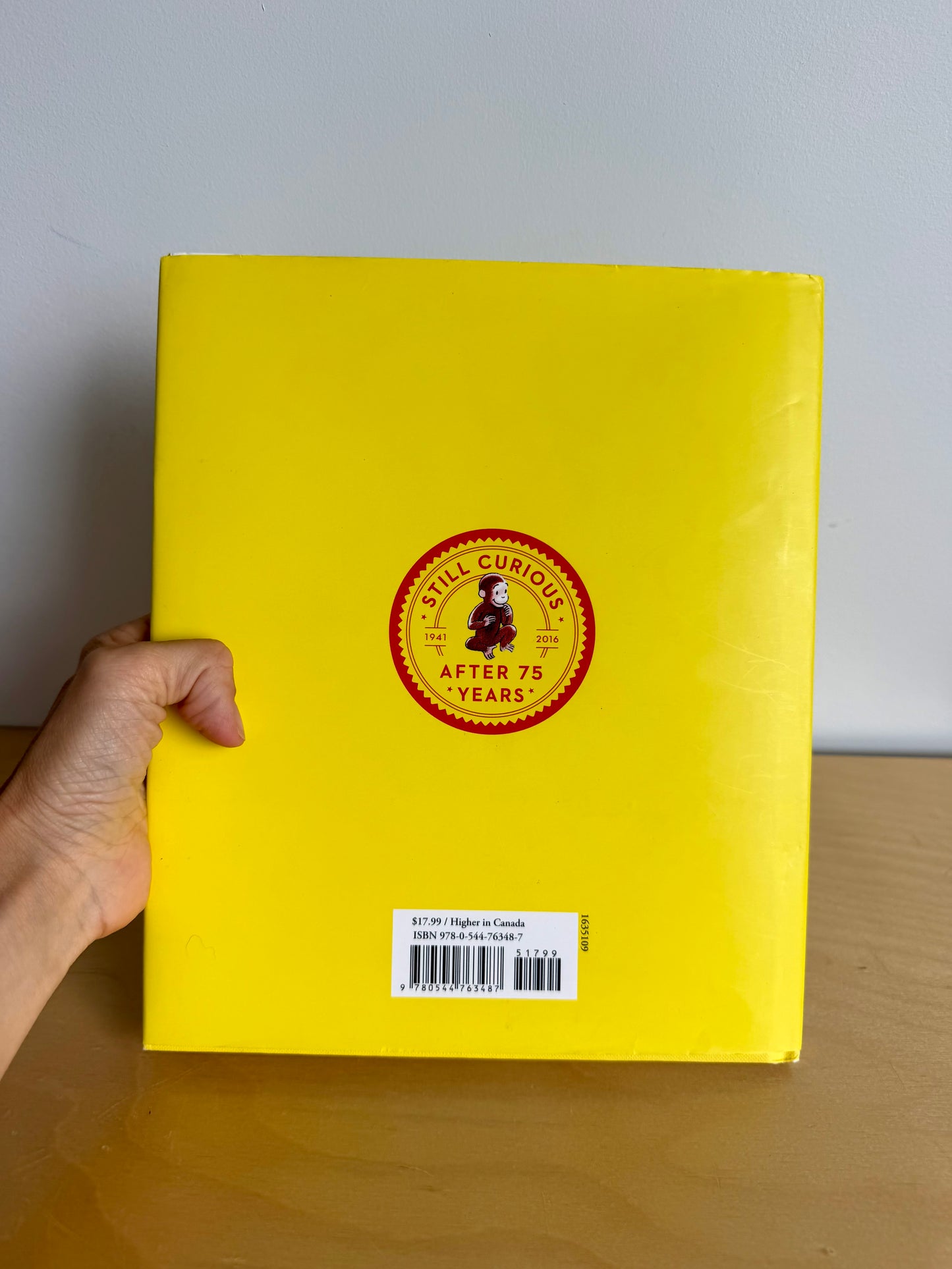 Curious George 75th Anniversary Addition Hardcover Book / 4-8 years