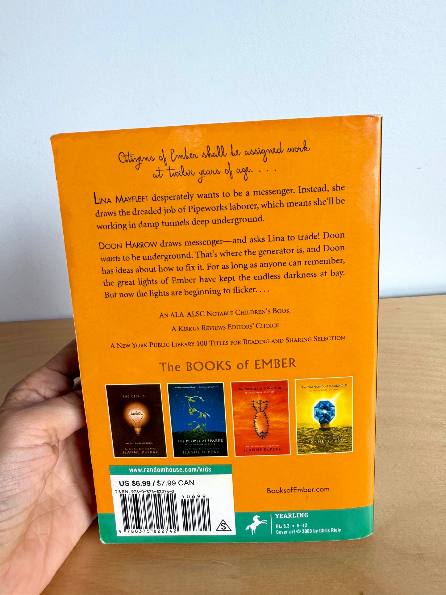 The City of Ember Softcover Novel / 9-12 years
