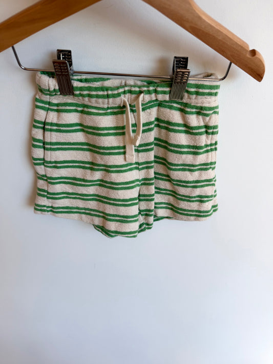 Zara Green Striped Shorts / 12-18m
