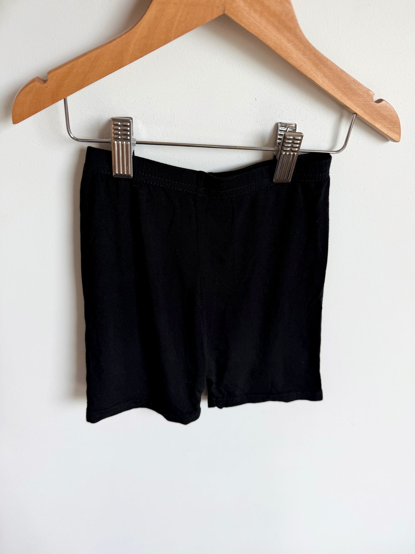 Soft Black Biker Shorts  / 8-10 years