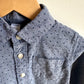 Blue Polka Dot Button Up Top / 3T
