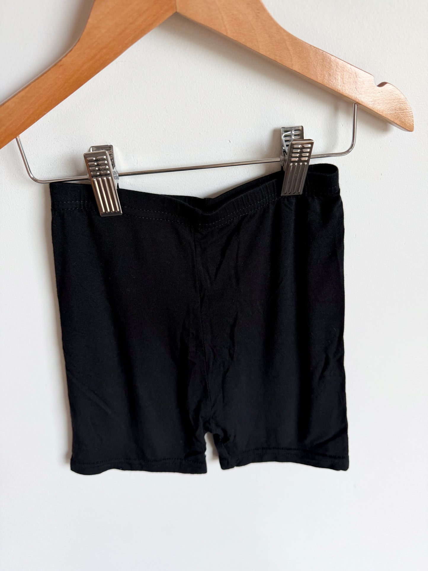 Soft Black Biker Shorts  / 8-10 years