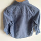 Blue Polka Dot Button Up Top / 3T