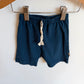 Jax + Lennon Blue Bamboo Shorts / 12-18m