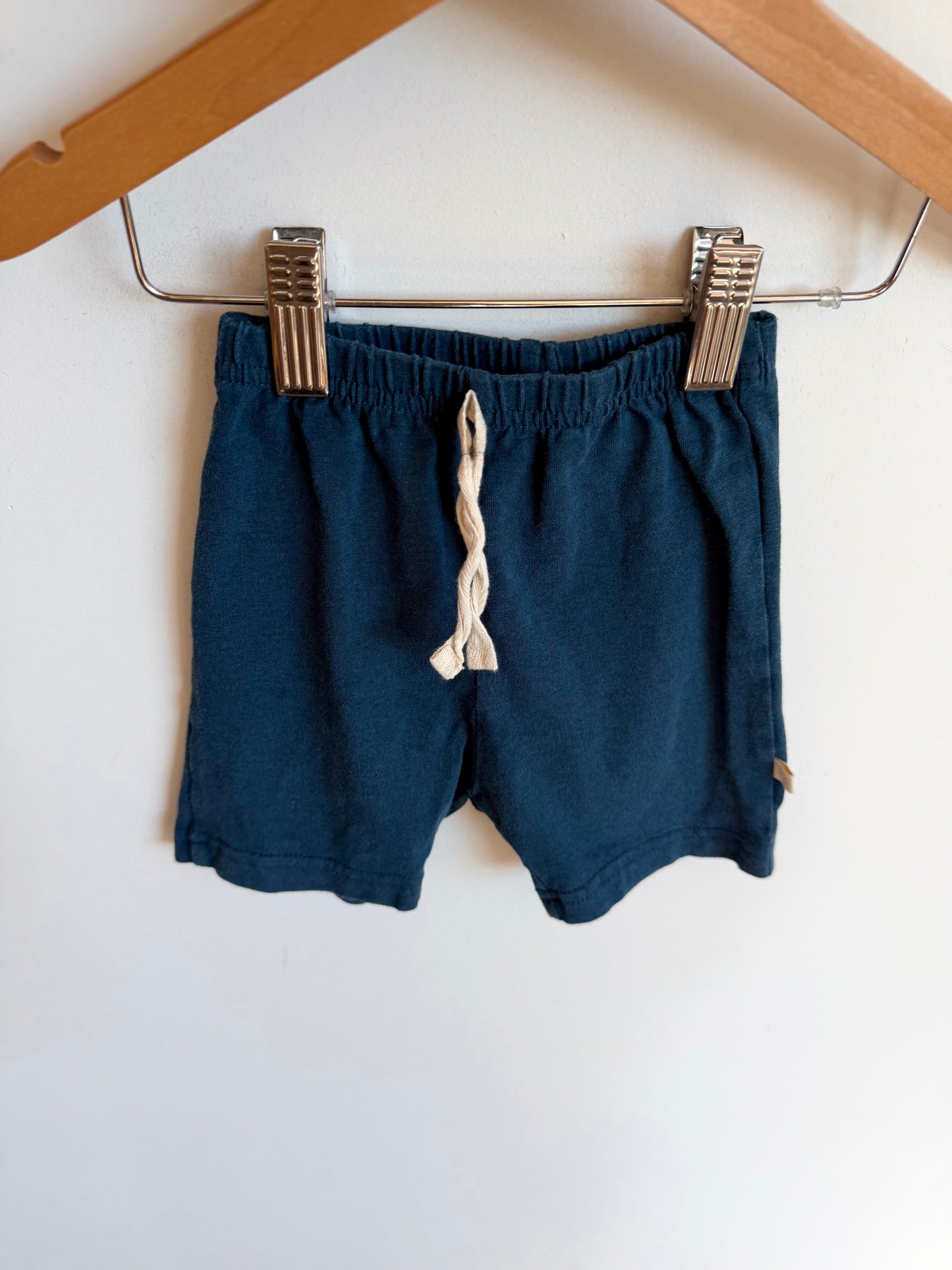 Jax + Lennon Blue Bamboo Shorts / 12-18m