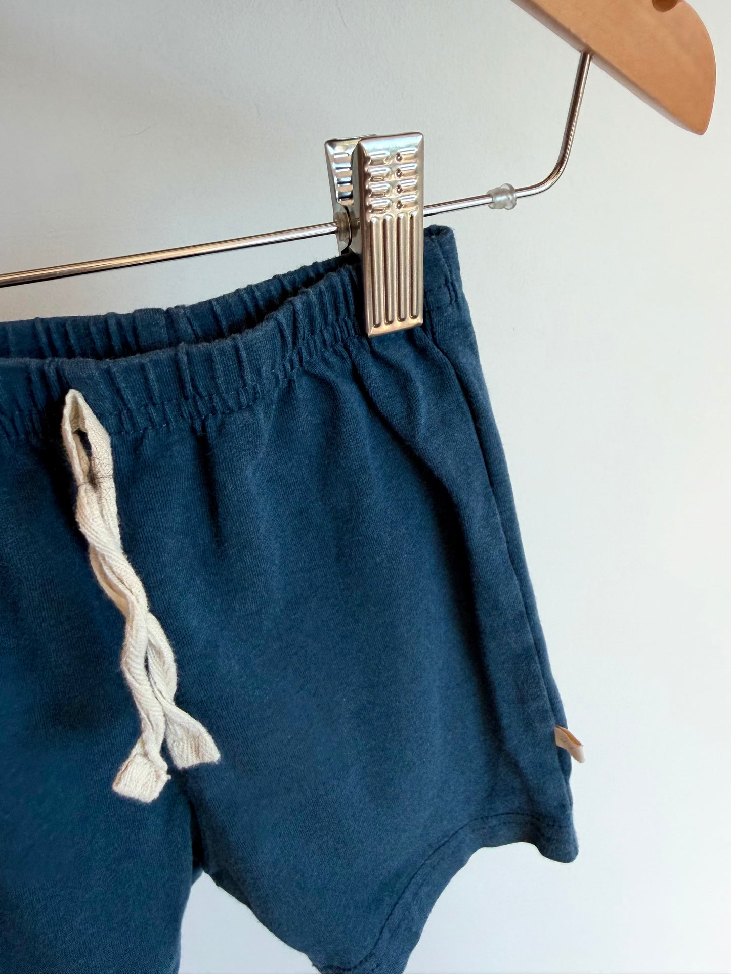 Jax + Lennon Blue Bamboo Shorts / 12-18m