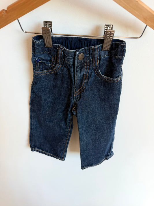 Gap Straight Jeans with Elastic Waist / 6-12m