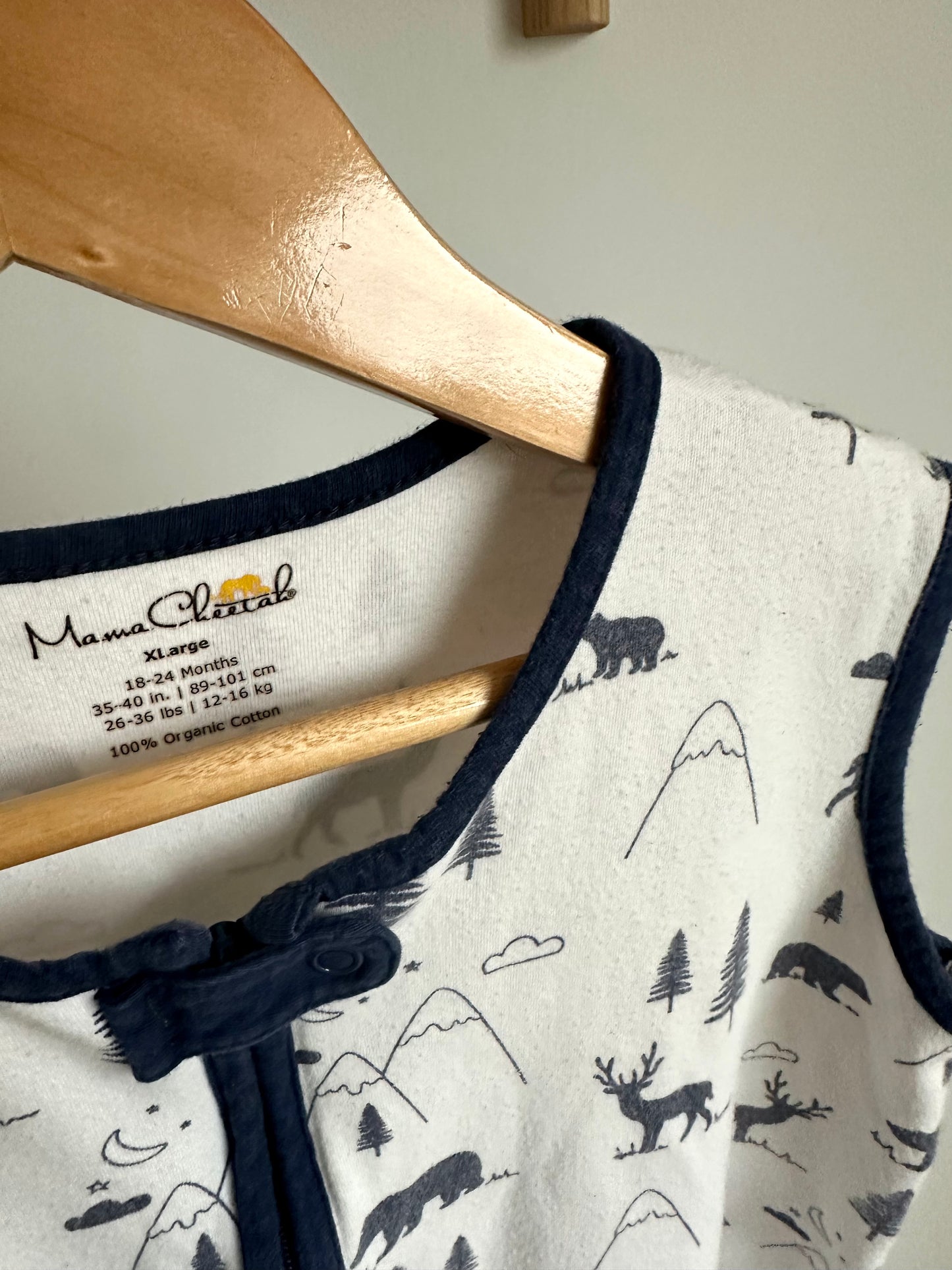 Woodlands Dark Trim Sleep Sack / 18-24m