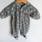Fleece Grey Puppy Sleeper / 3m