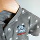Fleece Grey Puppy Sleeper / 3m