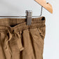 Tan Tapered Drawstring Pants / 8 years