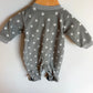 Fleece Grey Puppy Sleeper / 3m