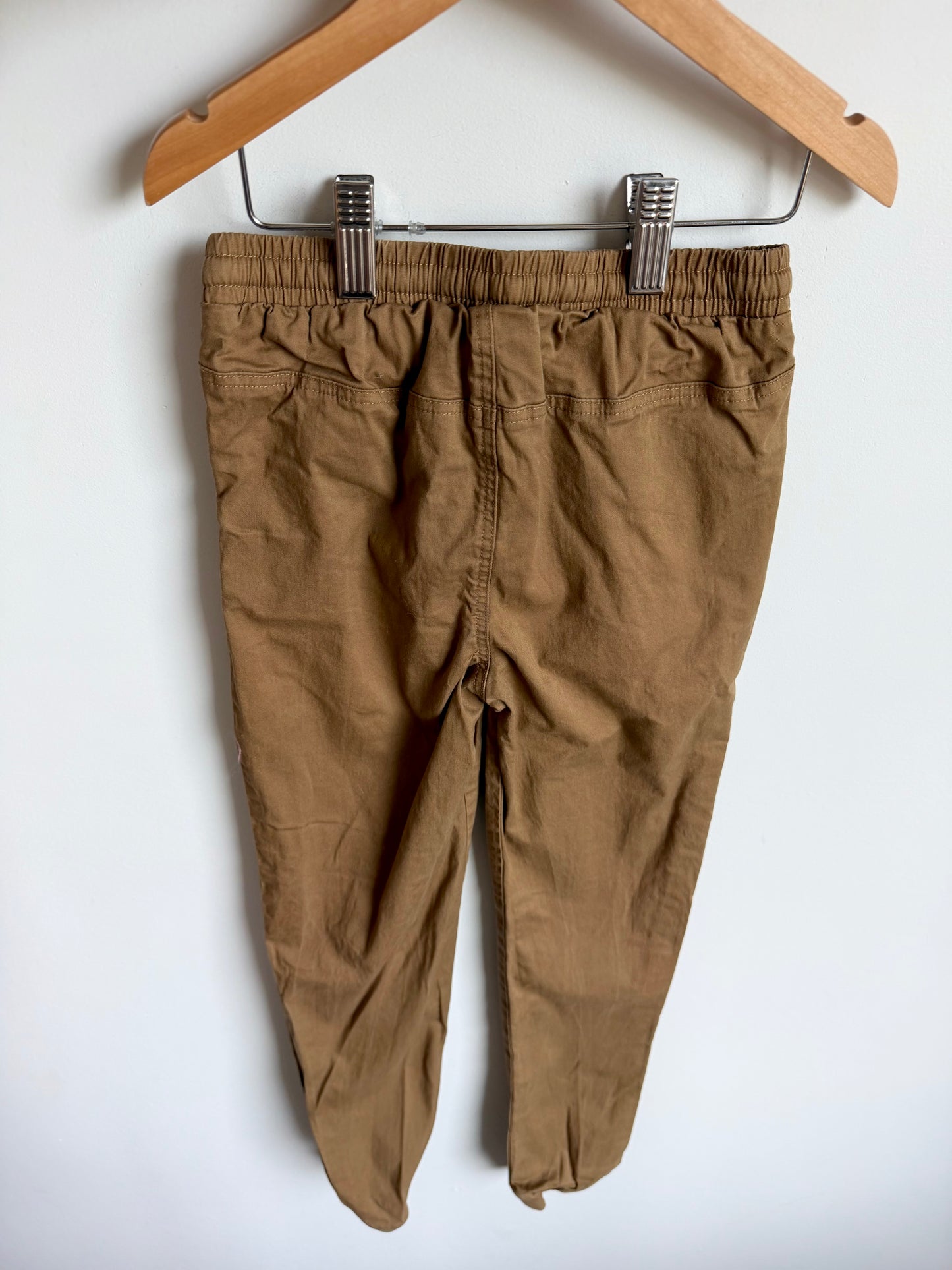 Tan Tapered Drawstring Pants / 8 years