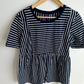 Striped Maternity + Nursing Top / M