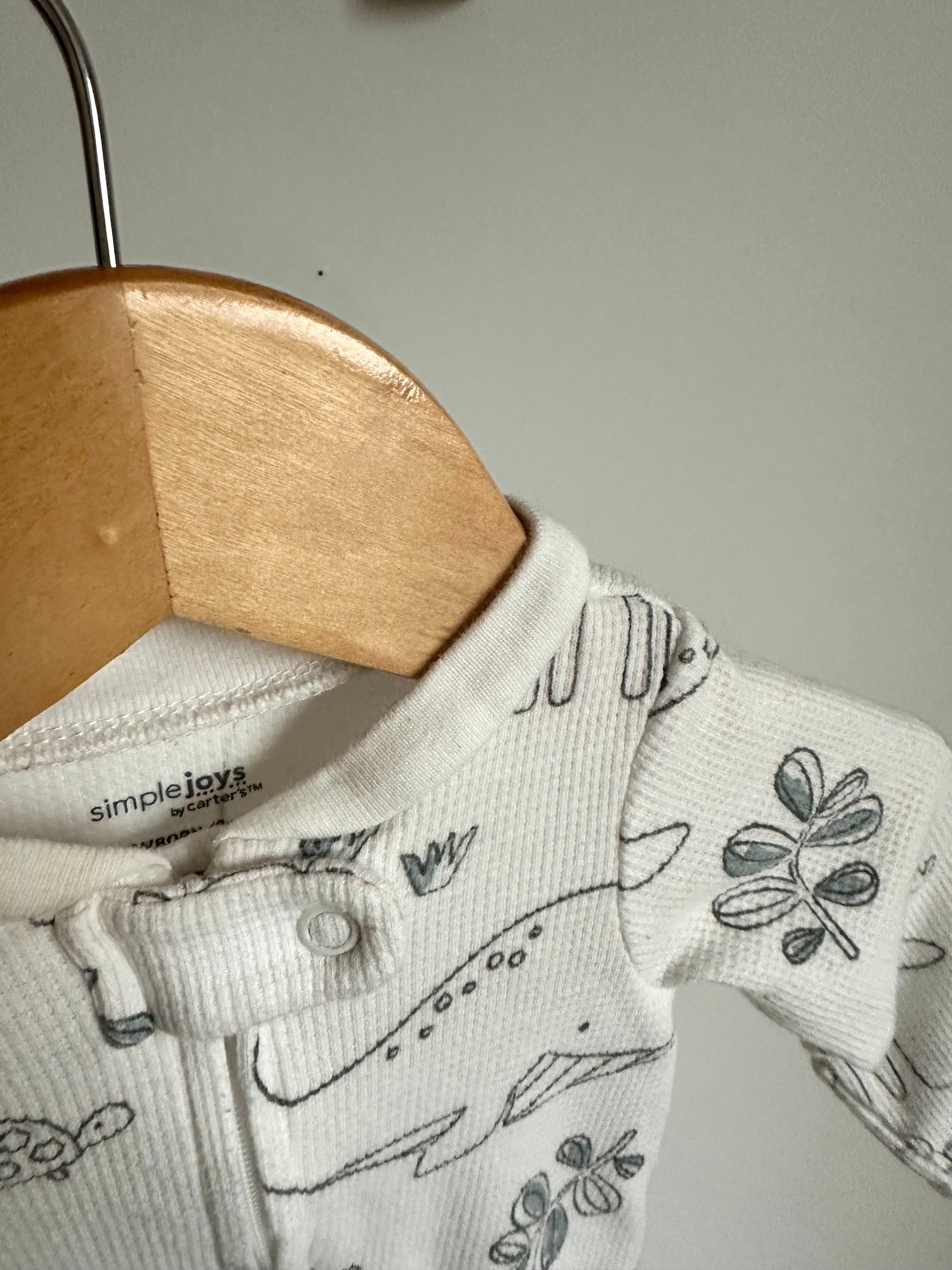 Animal Ribbed Sleeper / 0m