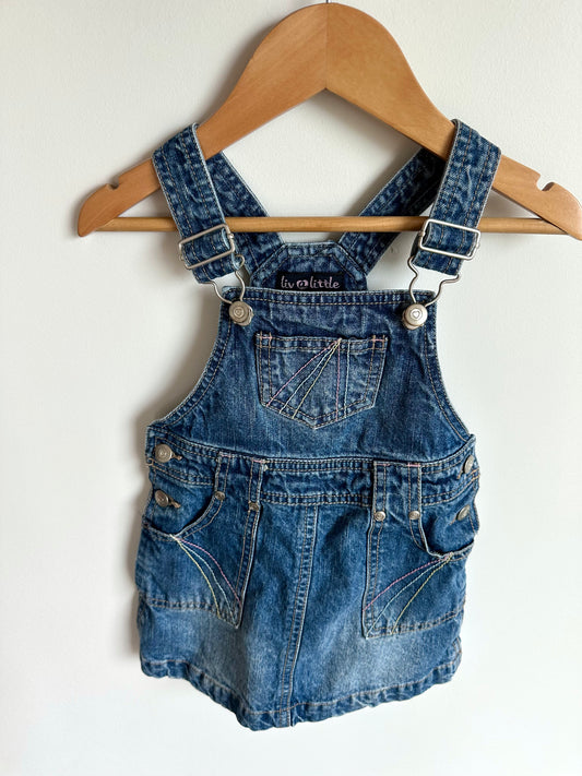 Denim Overall Dress / 18m