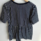 Striped Maternity + Nursing Top / M