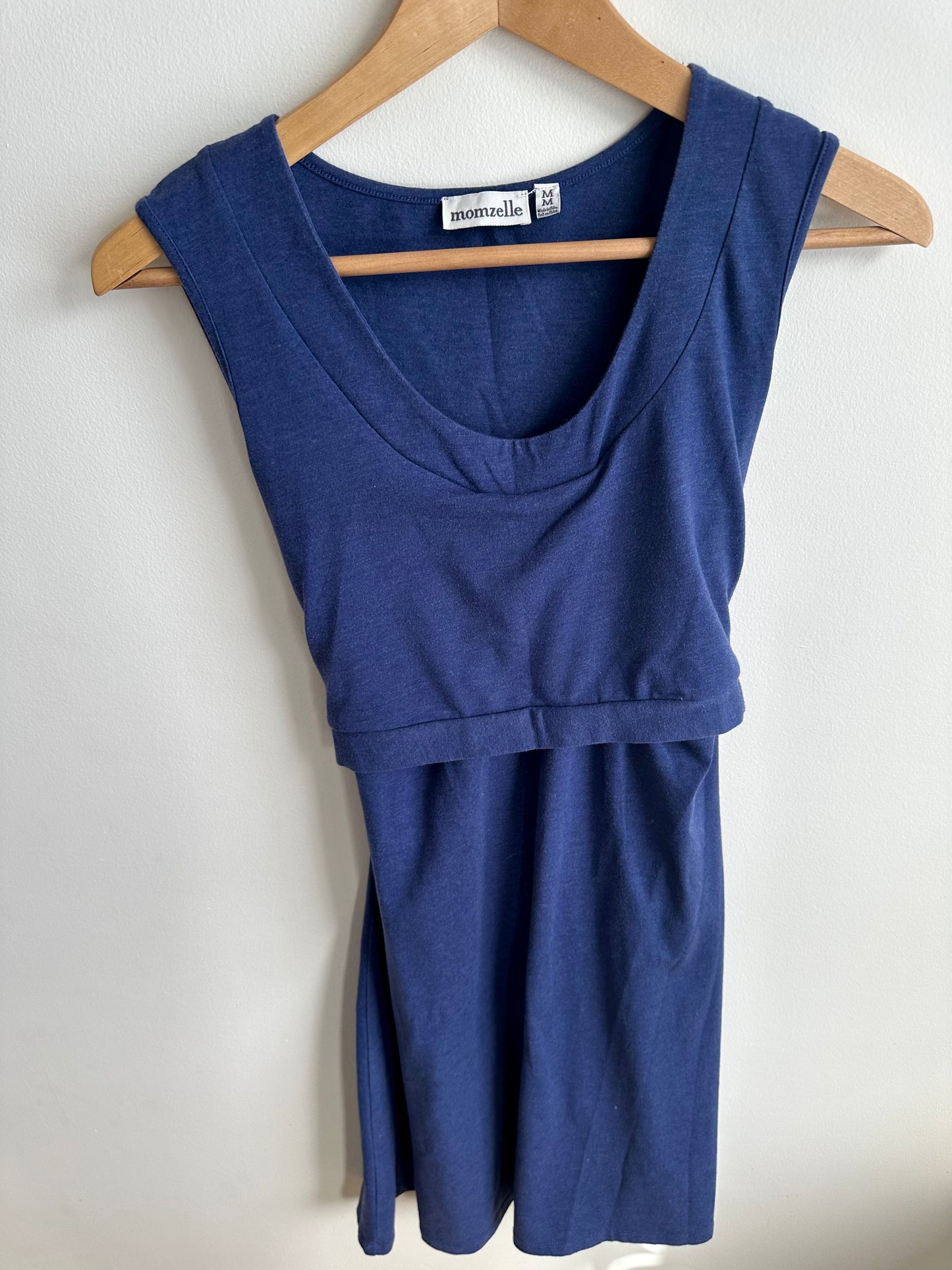 Momzelle Blue Nursing Dress / M