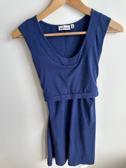 Momzelle Blue Nursing Dress / M