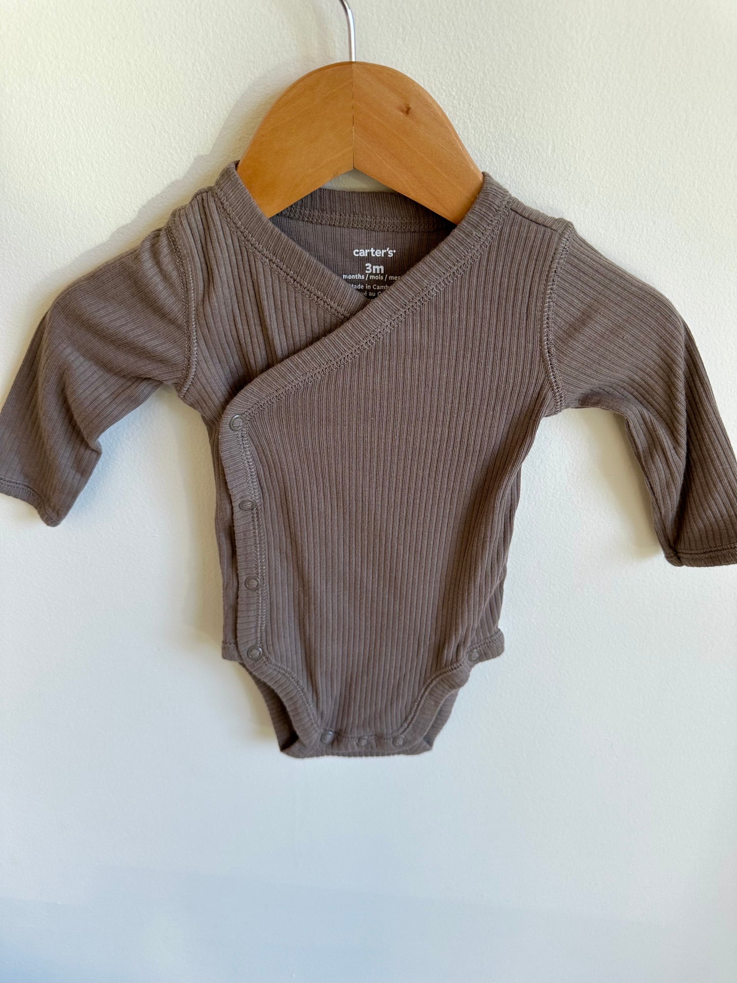 Brown Wrap Bodysuit / 3m