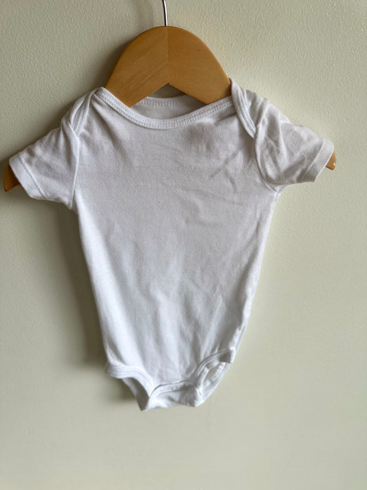 Simple White Bodysuit / 12m