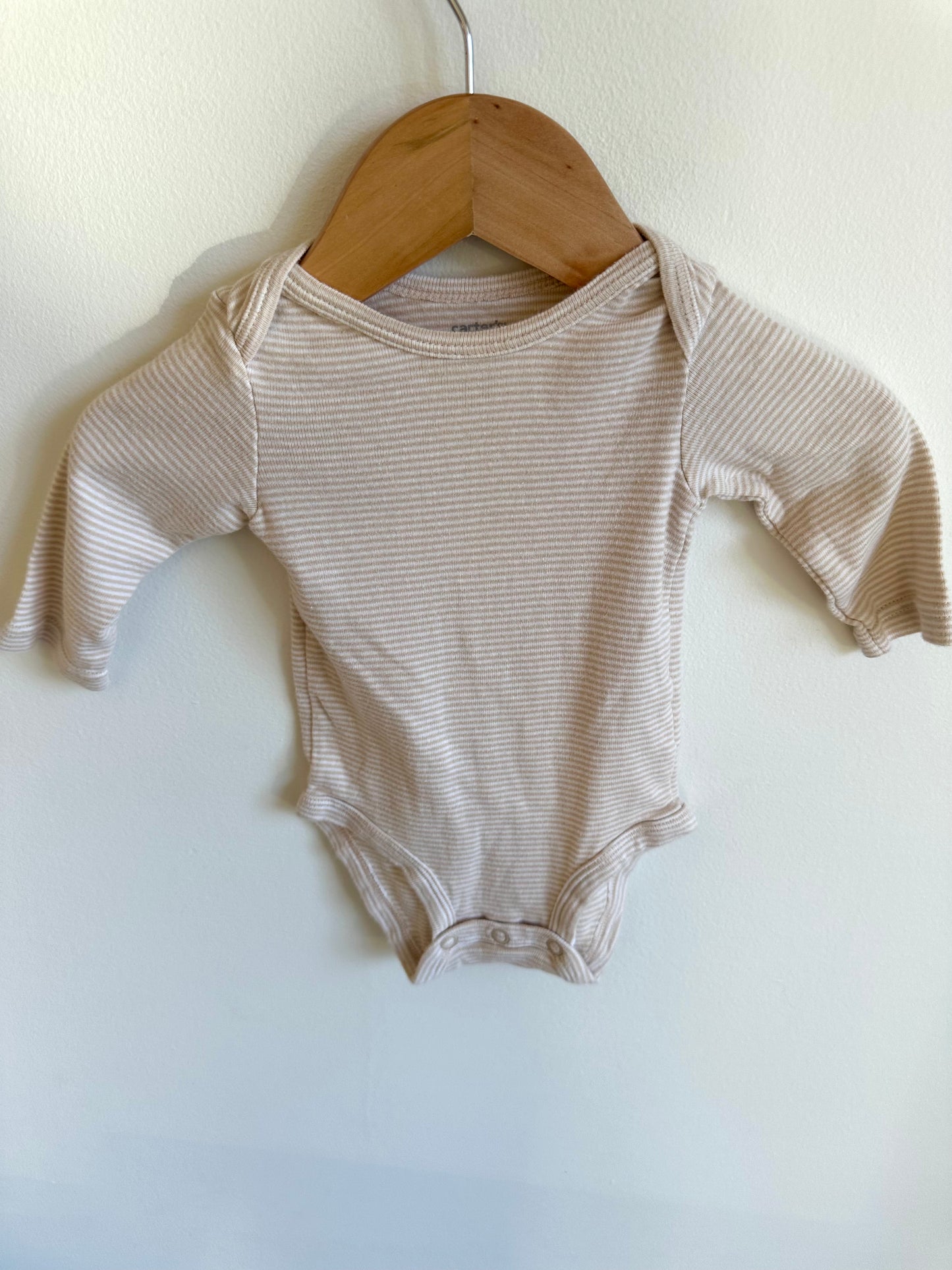 Striped Tan Bodysuit / 3m