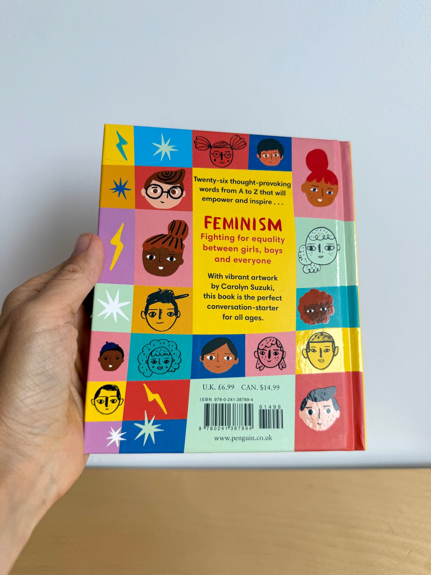 F is For Feminism Hardcover Book / 3-8 years