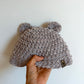 Grey Crochet Toque with Ears / 2T