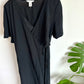 H&M Black Wrap Maternity Dress / Large