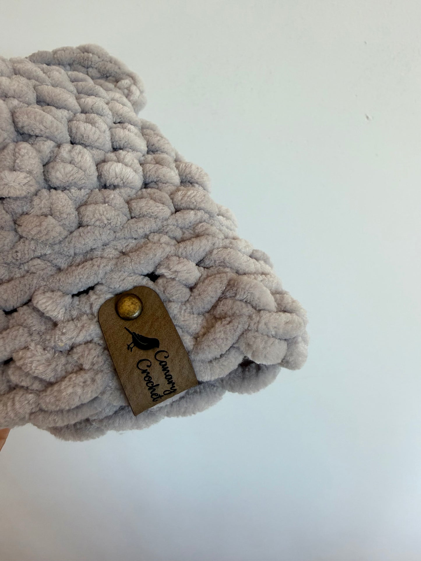 Grey Crochet Toque with Ears / 2T