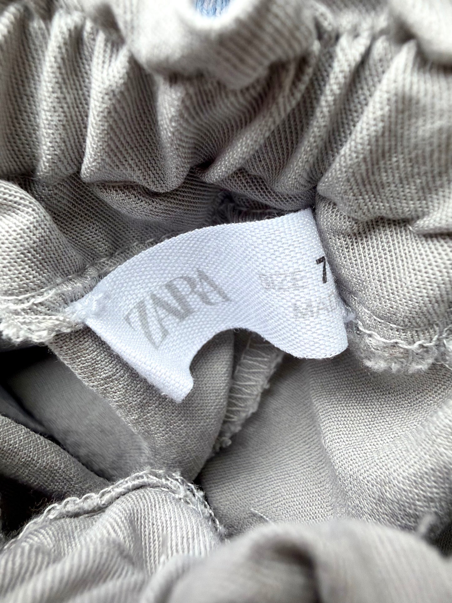 Zara Grey Wide Leg Cargo Pants / 7 years