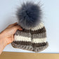 Knit Toque with Pom Pom / 6-12m