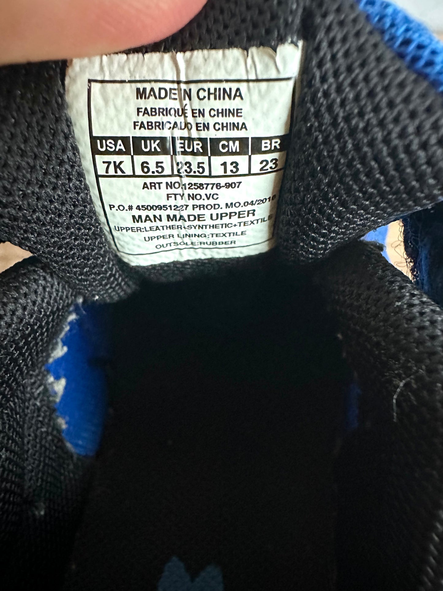 Under Armour Blue Runners / Size 7 Toddler