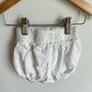 White Eyelet Bubble Shorts / 18m